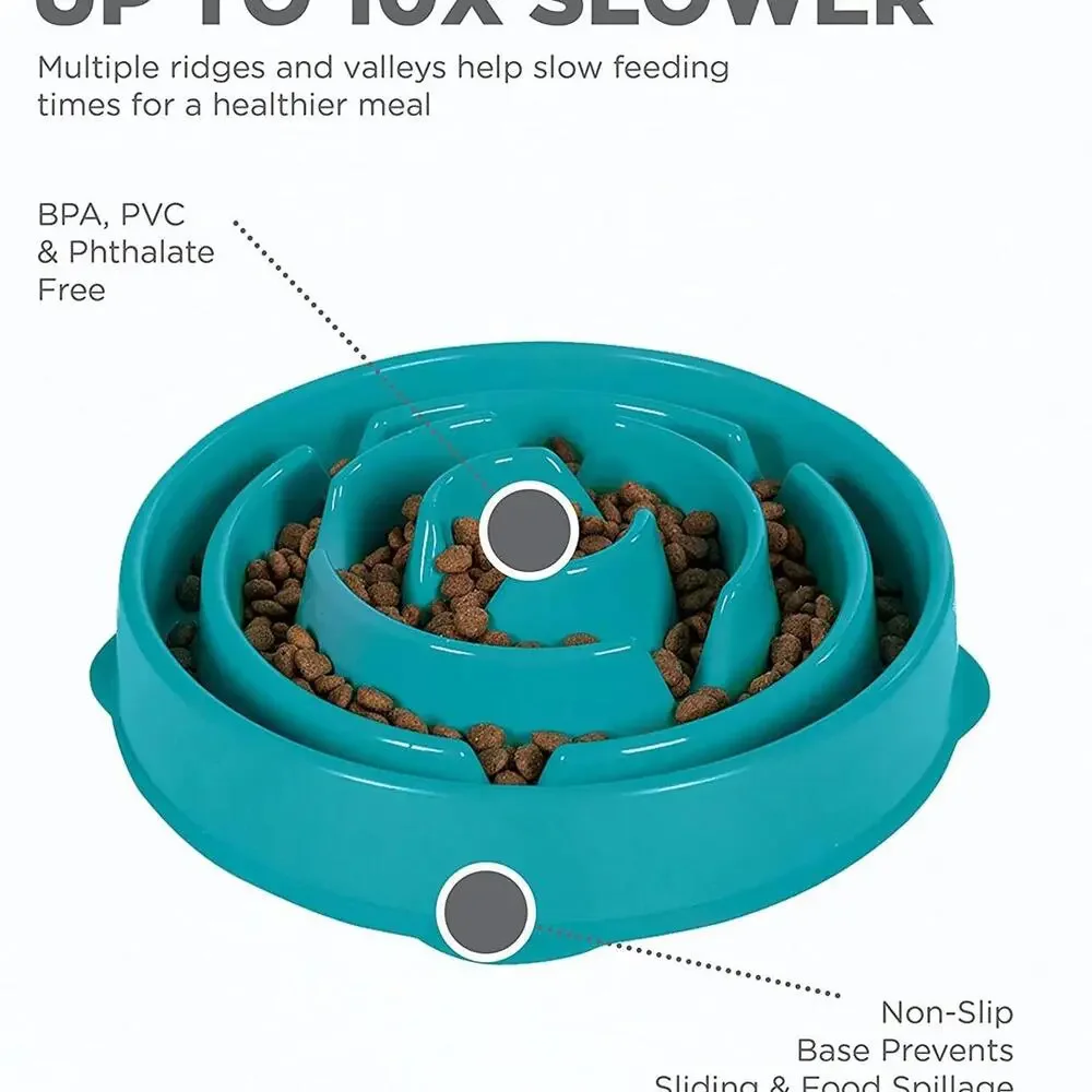 Dog Fun Feeder Slow Eating Bowl for Dogs - Large 10